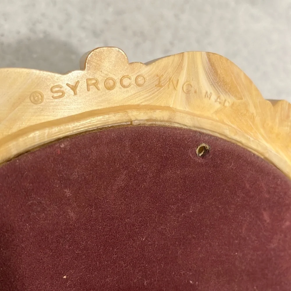 Vintage 40s SYROCO Easel Mirror~Shabby Chic~Cottage Core~MCM
